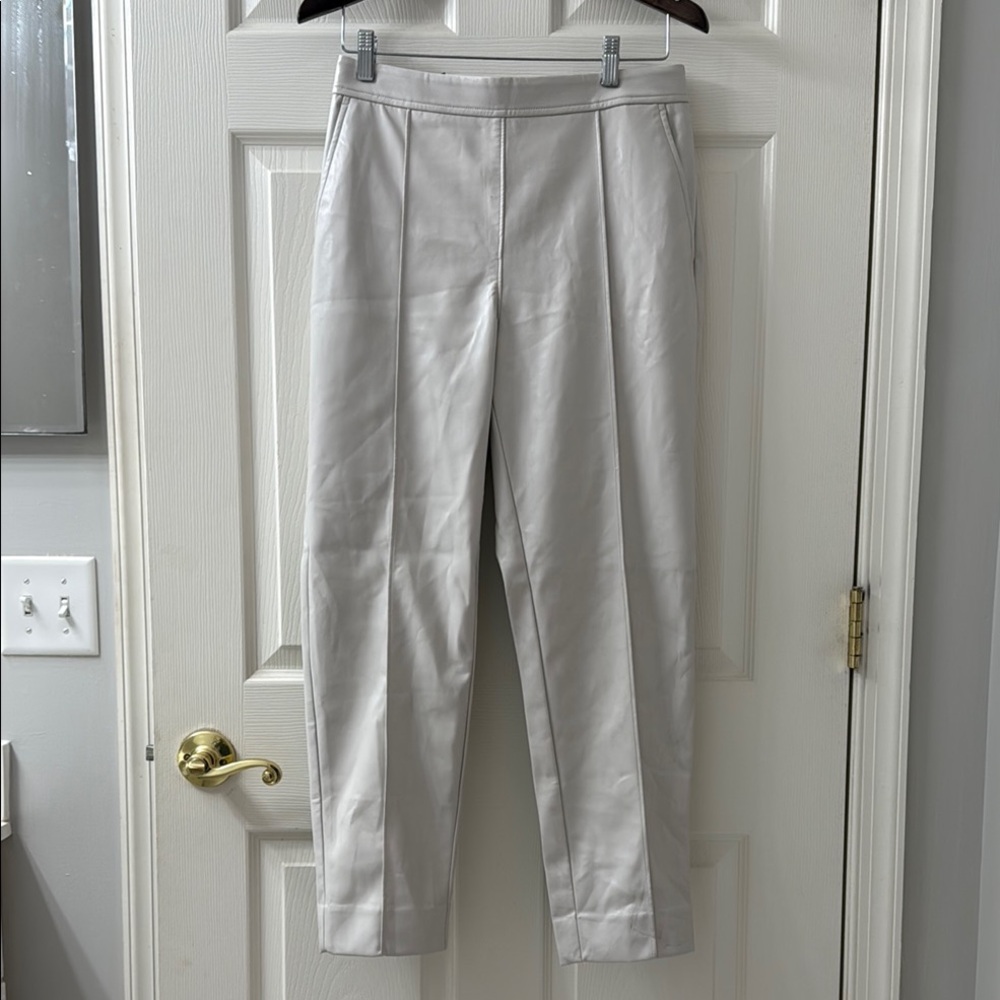 Banana Republic NWT size S Stylish Gray vegan leather pants